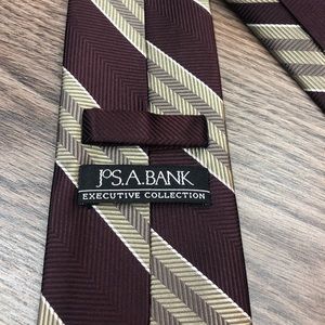 Jos. A. Bank Accessories - Jos A Bank NEW Maroon & Tan Stripe Tie Jos. A. Bank Accessories - Jos A Bank NEW Maroon & Tan Stripe Tie